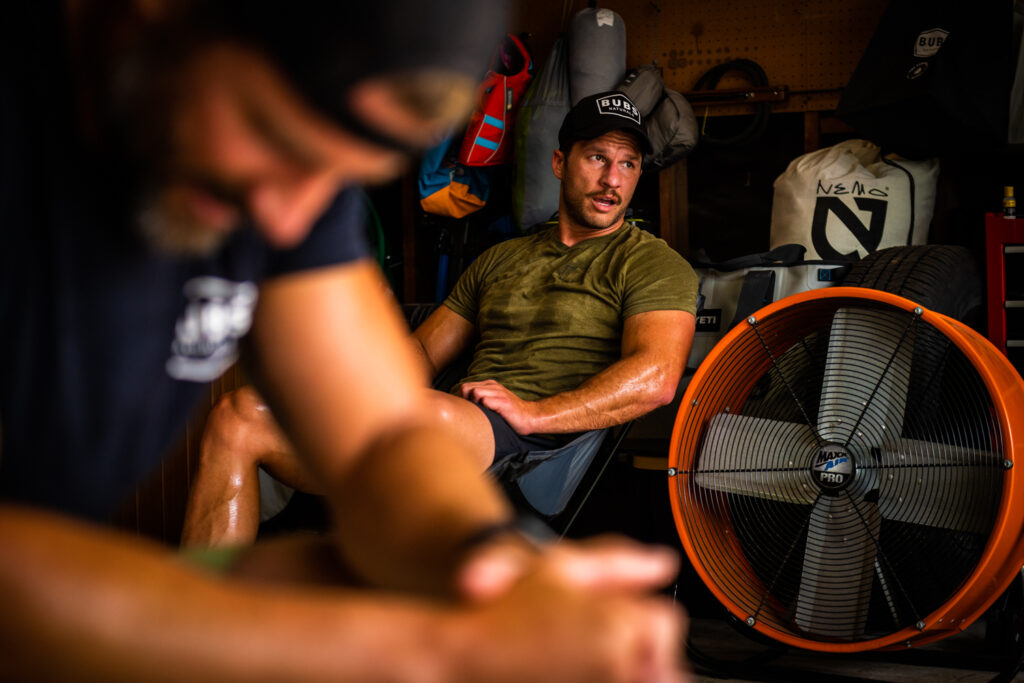 Man taking a brief pause during a workout, Rob Wessels  Fitness Photography