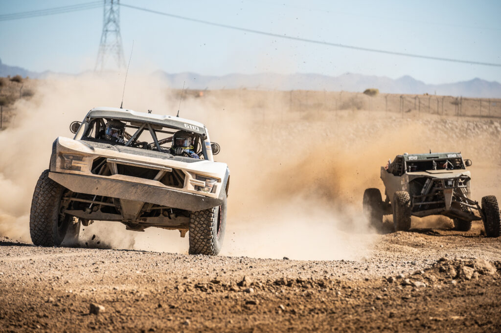Ford spec Trophy Truck racing the Battle at Primm in Primm Nevada. Photo by Rob Wessels, San Diego photographer