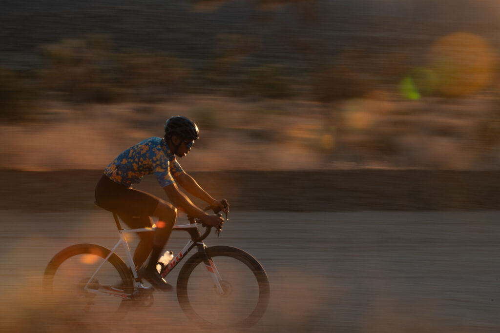gravel cycling photoshoot