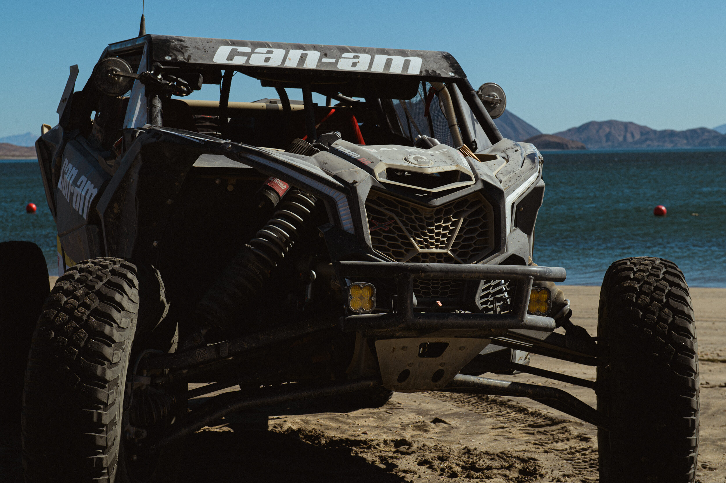 can am UTV during s commercial photoshoot in Baja Mexico