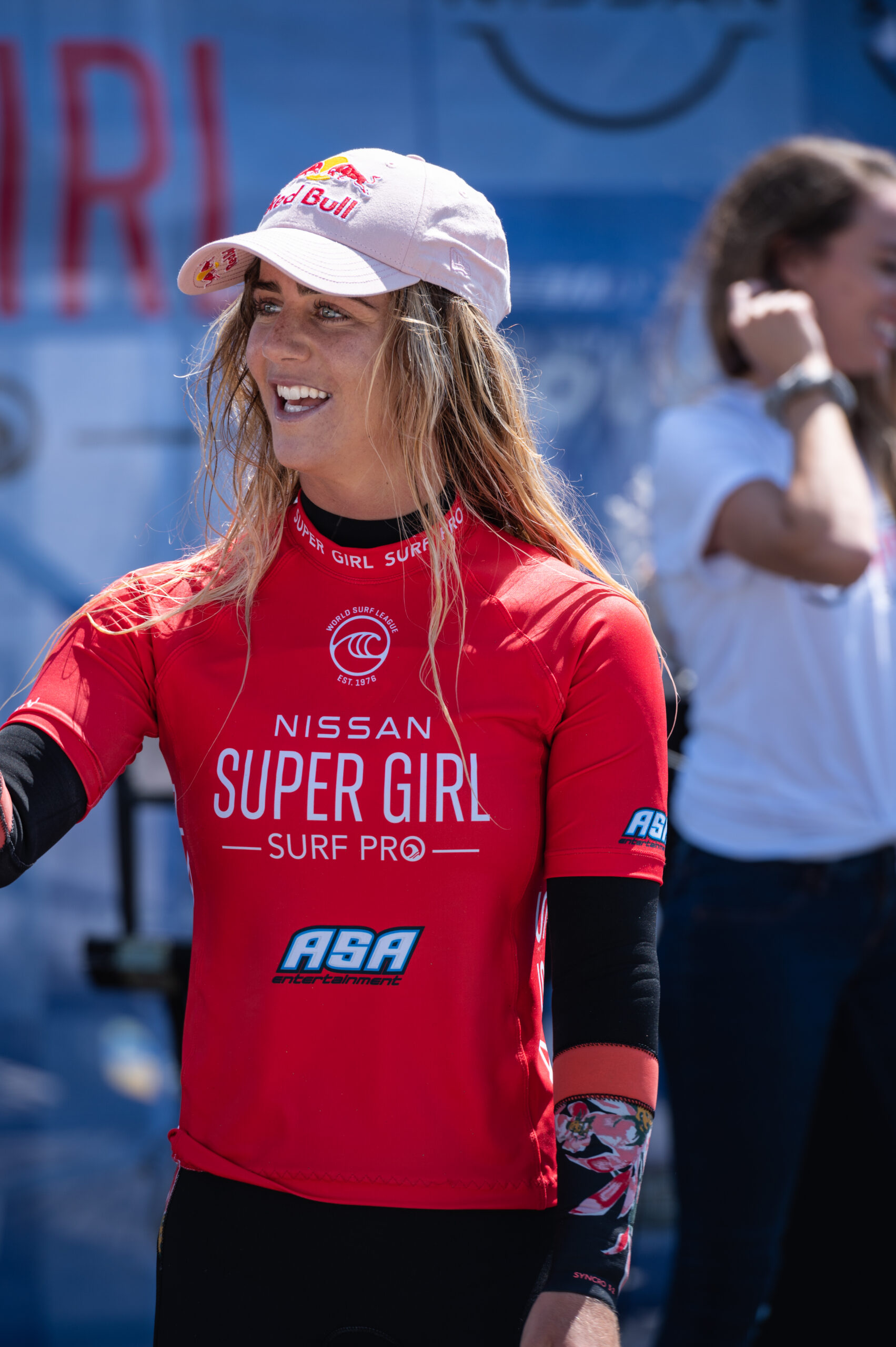 caroline marks at the super girl pro in Oceanside California. Photo by Rob Wessels a San Diego Surf photographer