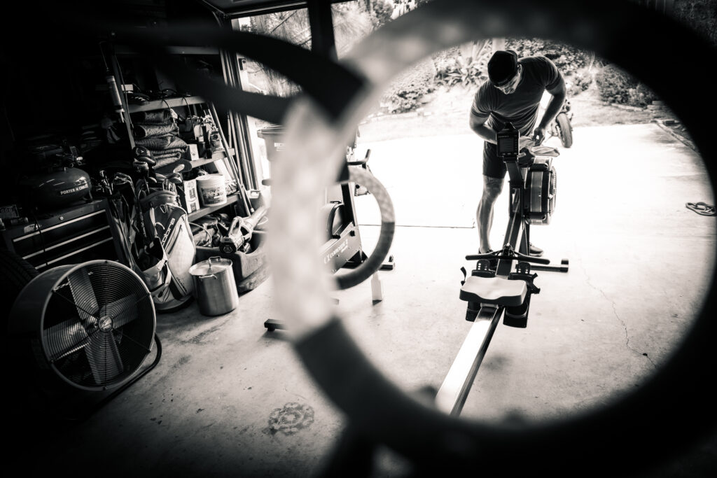 garage workout fitness photography 