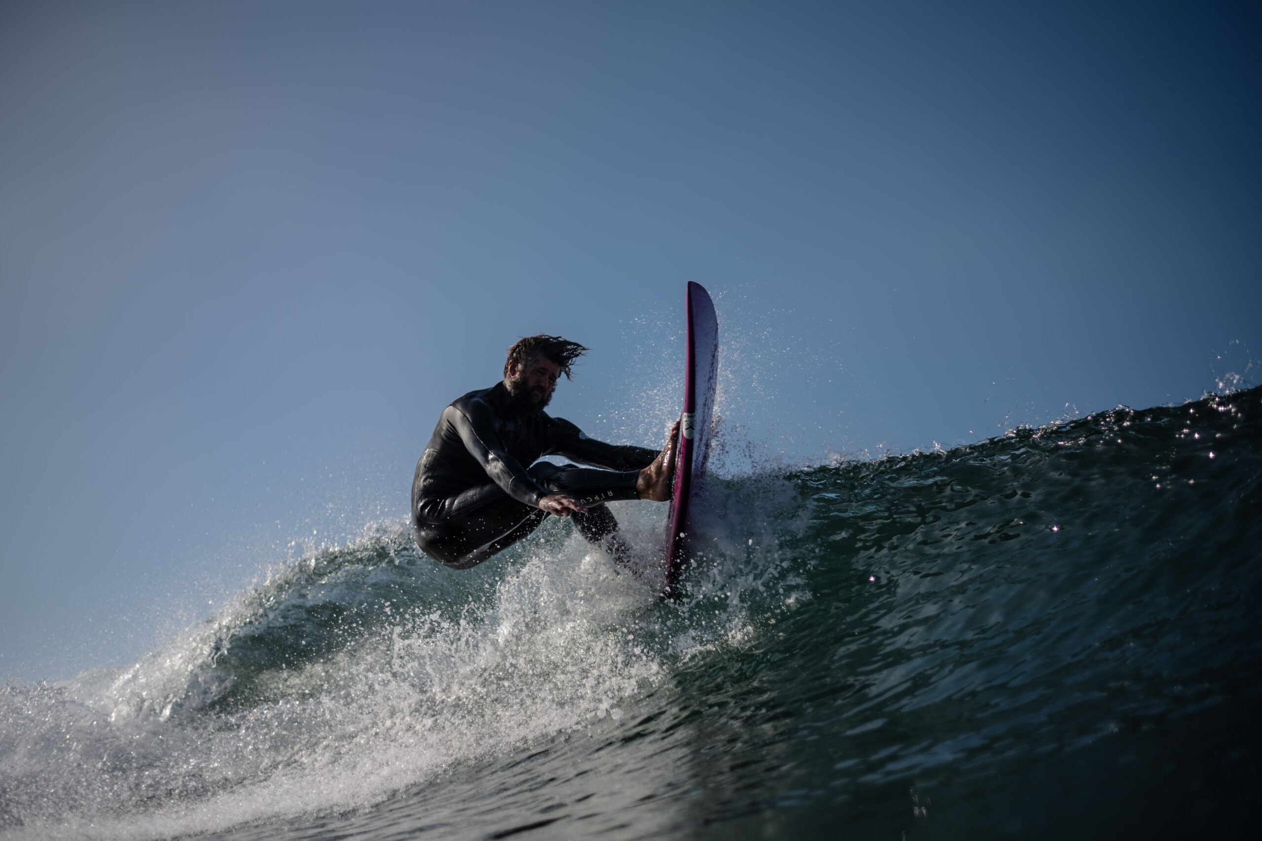 Water angle surf photography from Lower Trestle day one of the waiting period for the WSL final