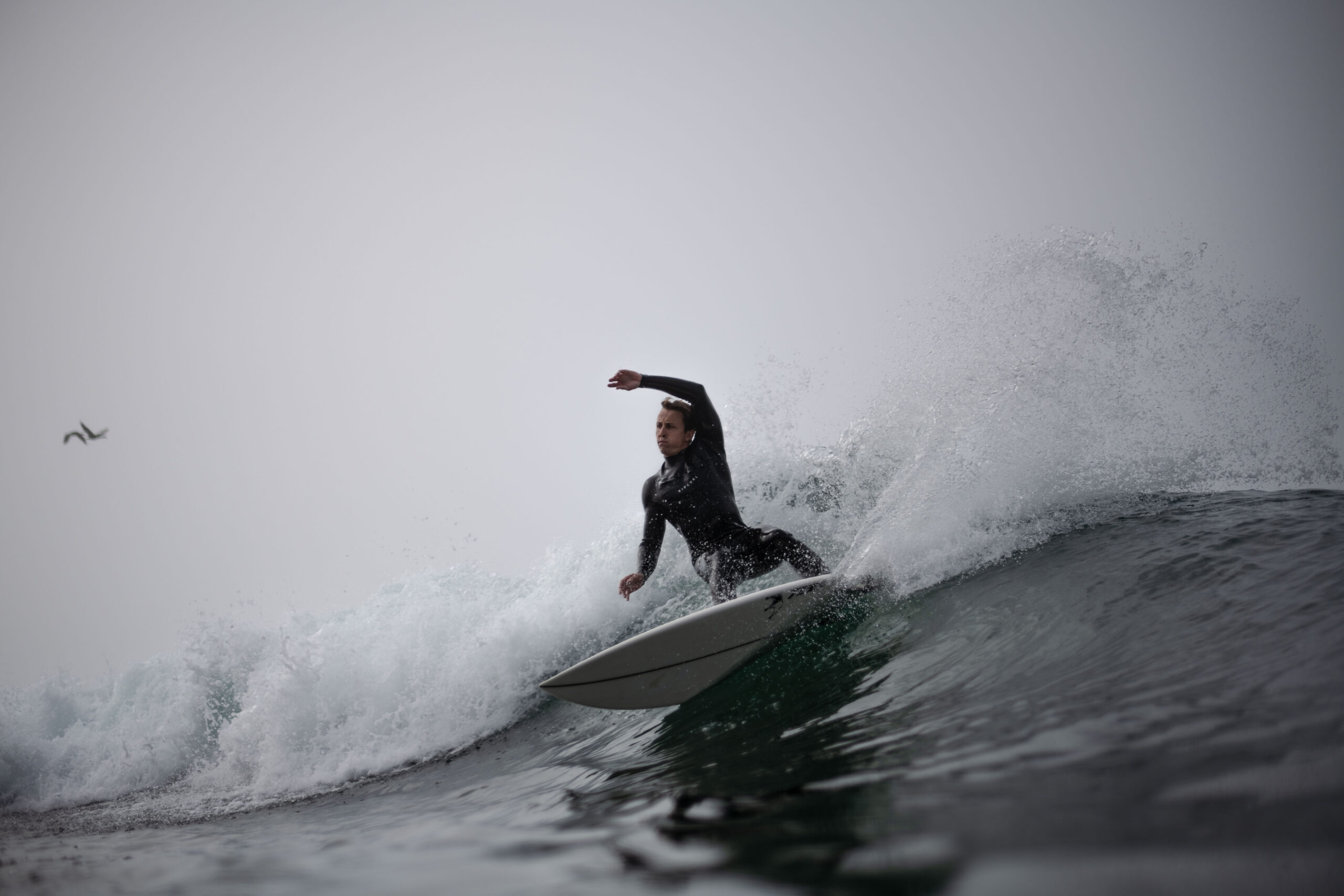 Water angle surf photography from Lower Trestle day one of the waiting period for the WSL final