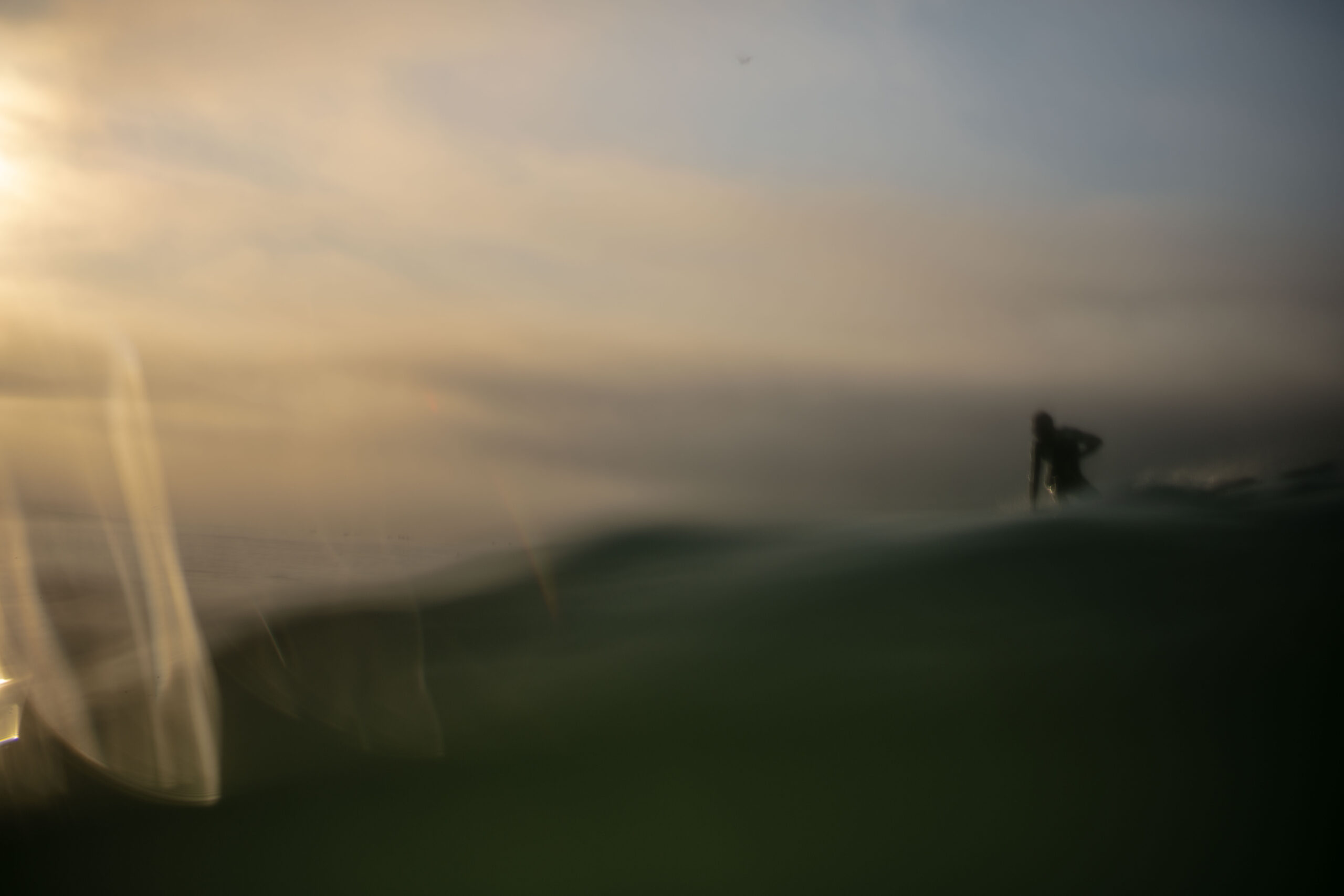 Water angle surf photography from Lower Trestle day one of the waiting period for the WSL final