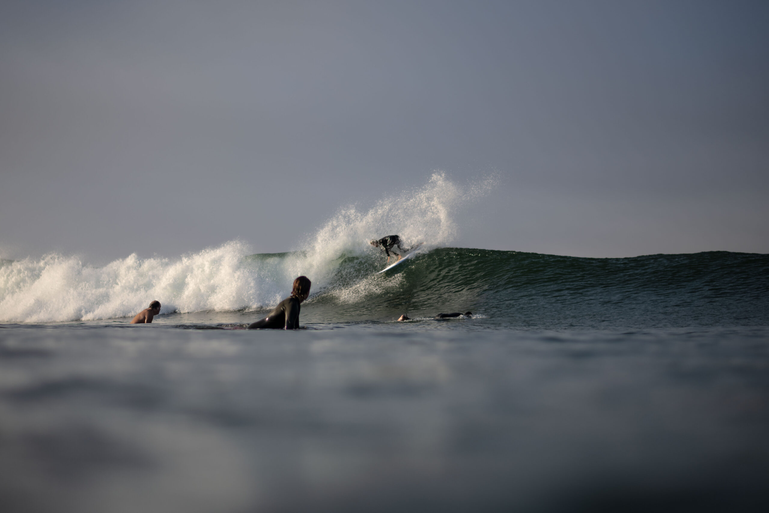 Water angle surf photography from Lower Trestle day one of the waiting period for the WSL final