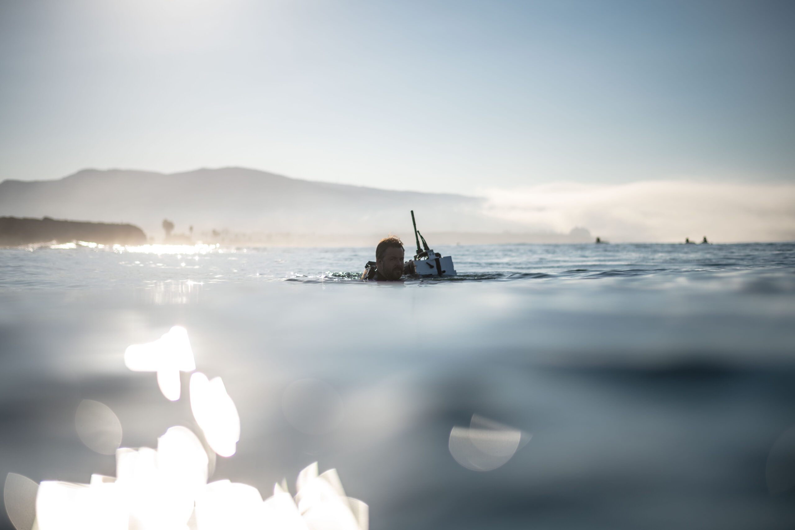Water angle surf photography from Lower Trestle day one of the waiting period for the WSL final
