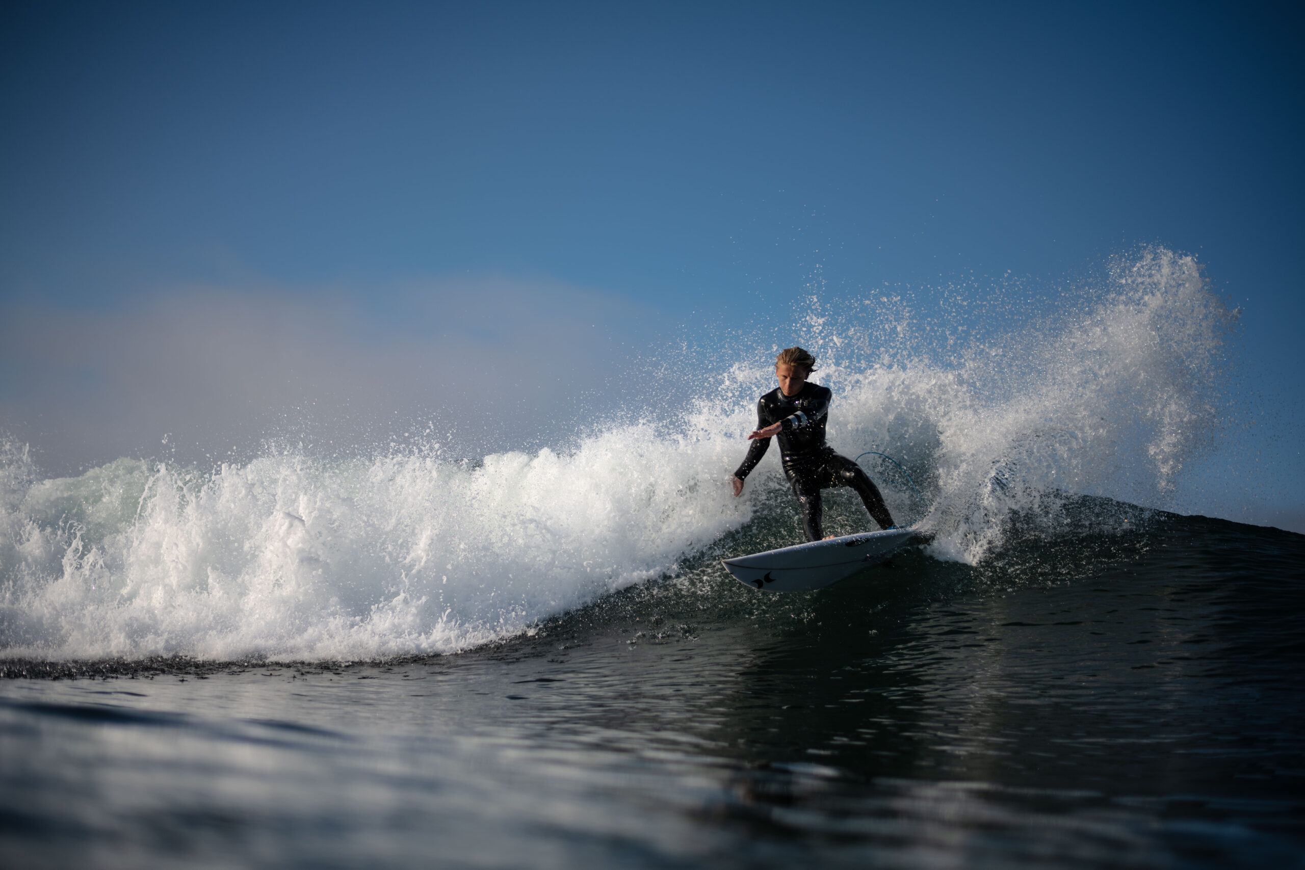 Water angle surf photography from Lower Trestle day one of the waiting period for the WSL final