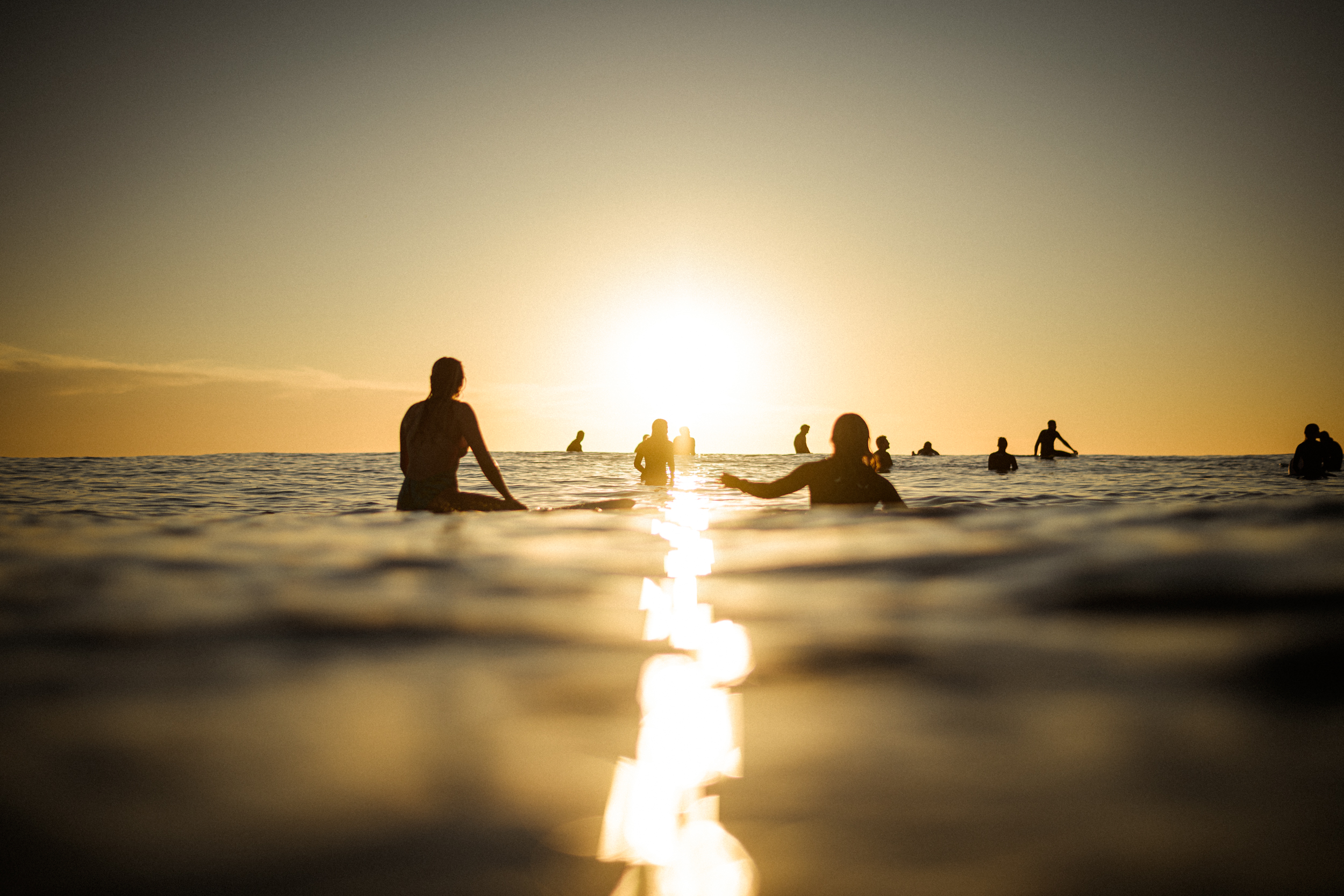 sunset in encinitas from swamis