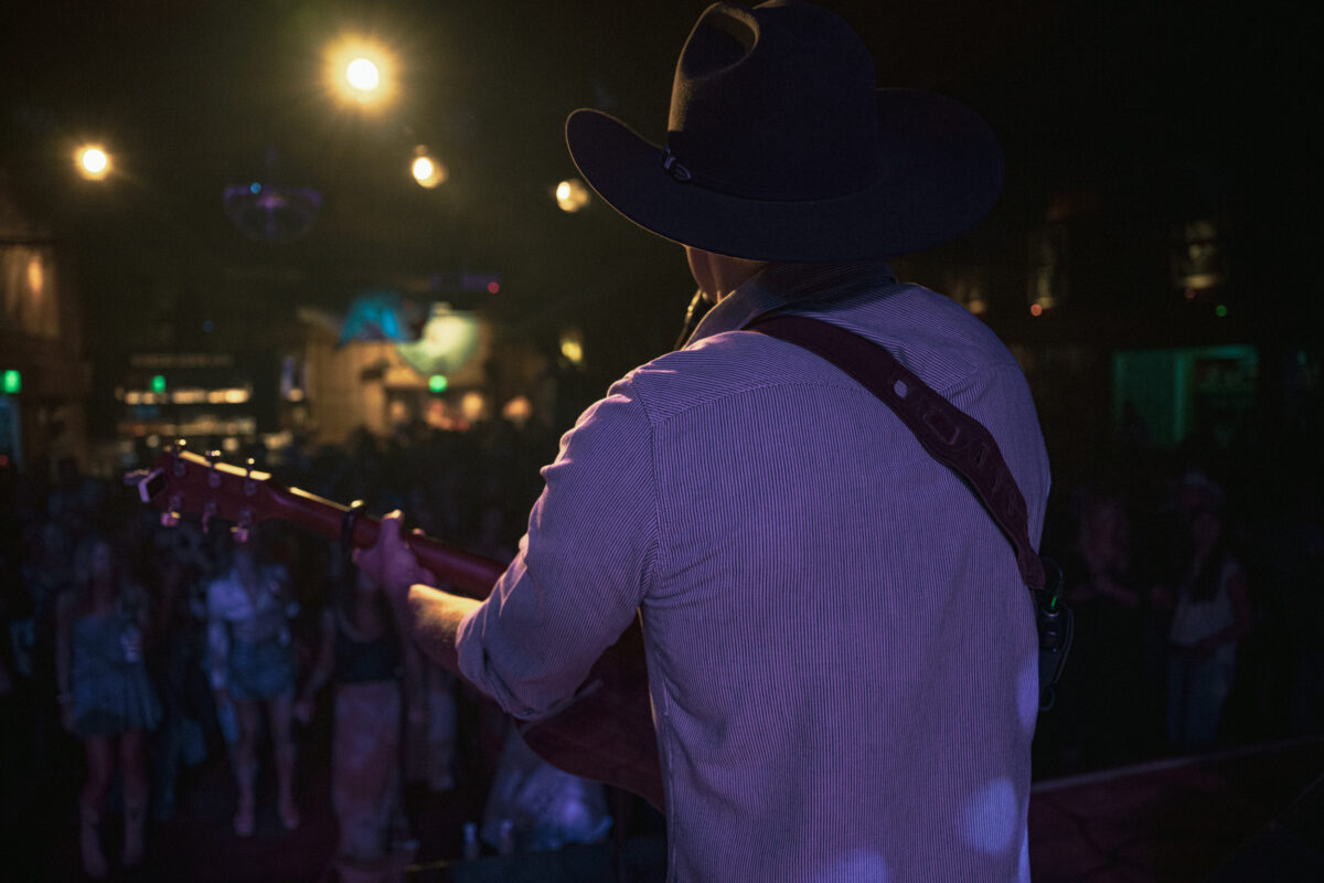 live music photography from the belly up in solana beach looking over an artist should at the audience